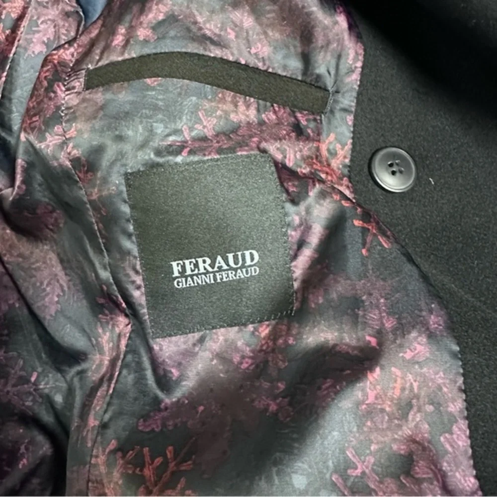 Feraud Gianni Coat S Men’s black double breasted‎